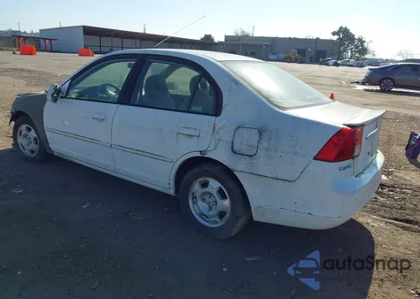 2003 Honda Civic Hybrid из США, поврежденный, VIN JHMES96663S026772